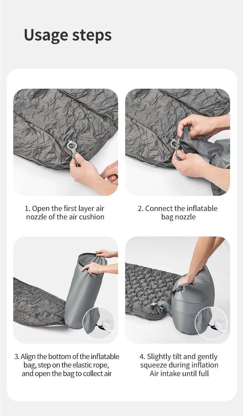 Naturehike R6.5 Air Mattress 10cm Thickened Ultralight Sleeping Pad