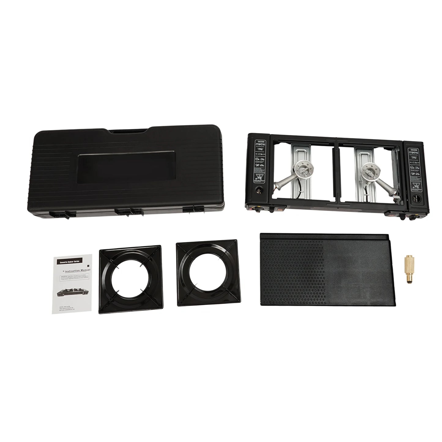 2in1 2-Burner Portable Camping Stove