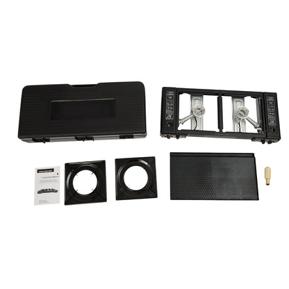 2in1 2-Burner Portable Camping Stove