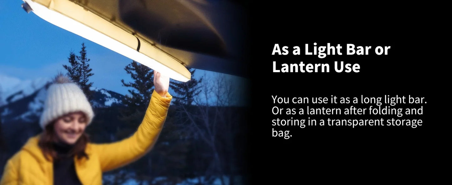 SELORSS Solar Camping Lantern 2000mAh, Waterproof, USB-Type C