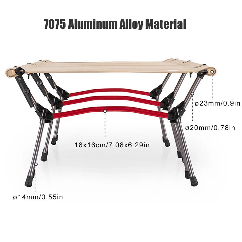 WESTTUNE Ultralight Aluminum Alloy Sleeping Cot