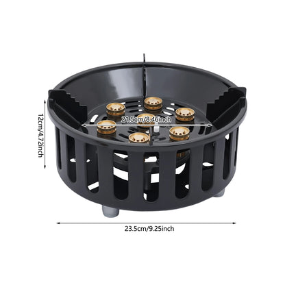 7-Core Camping Stove Windproof Electronic Ignition