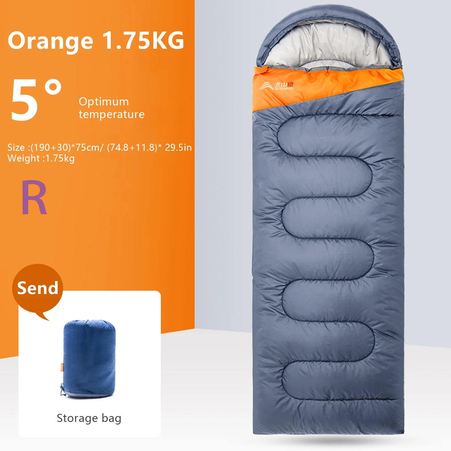 BISINNA Camping Sleeping Bag Ultralight Waterproof