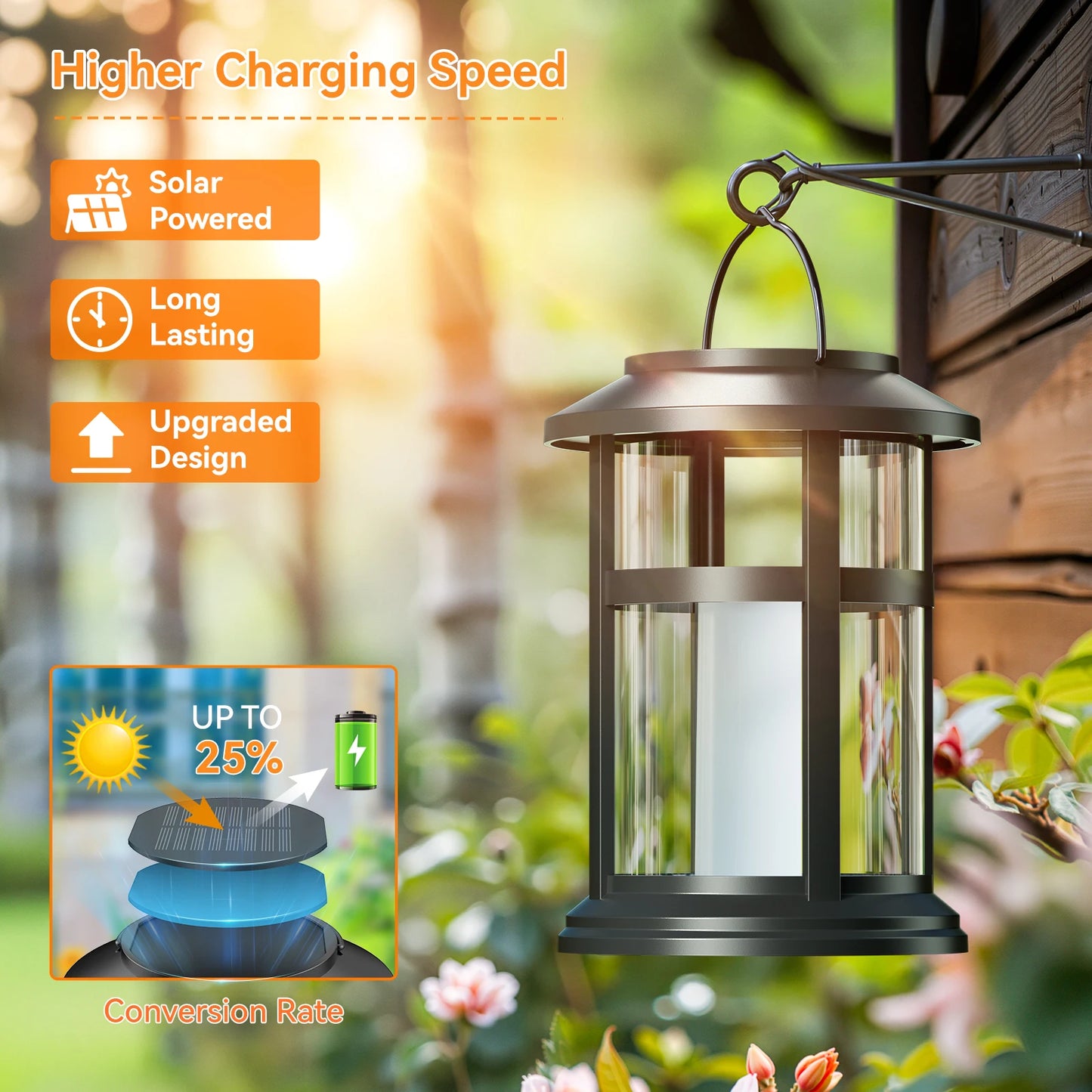 2 Pack Solar Flame LED Lights, 2 Modes