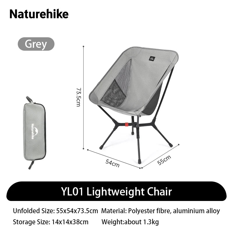 Naturehike Ultralight Folding Camping Chair 200kg load