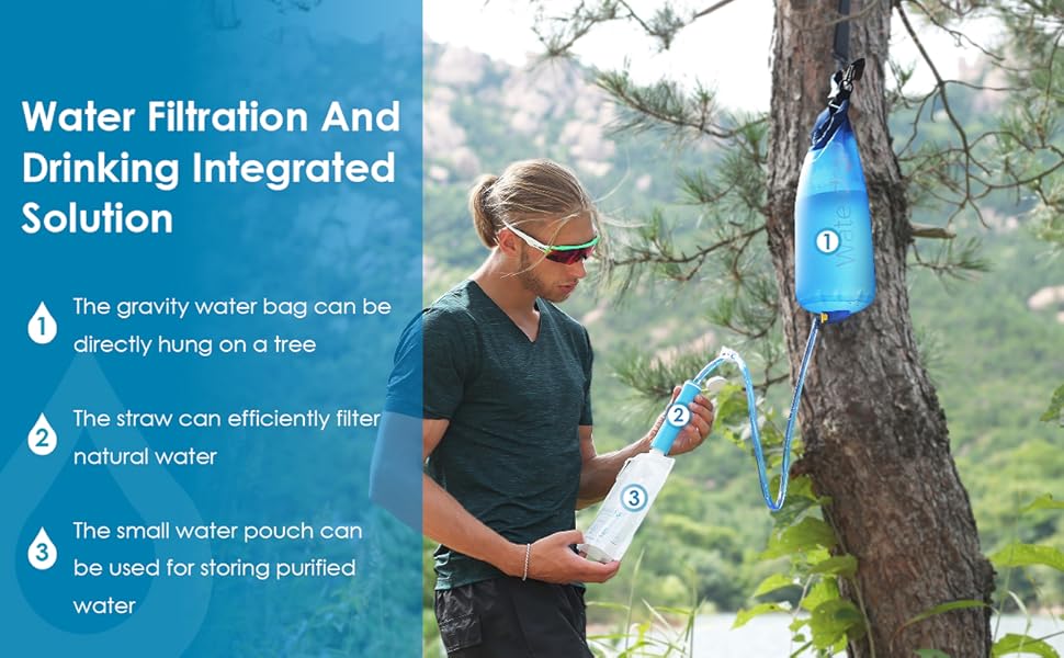 Waterdrop Gravity Water Filter Straw